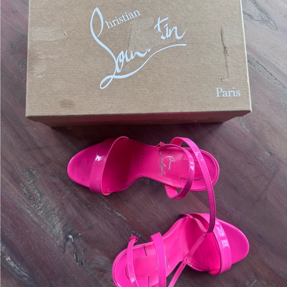 Christian Louboutin Fuchsia Heels 37.5 - Picture 10 of 10